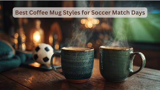 2 coffee mugs with steaming coffee