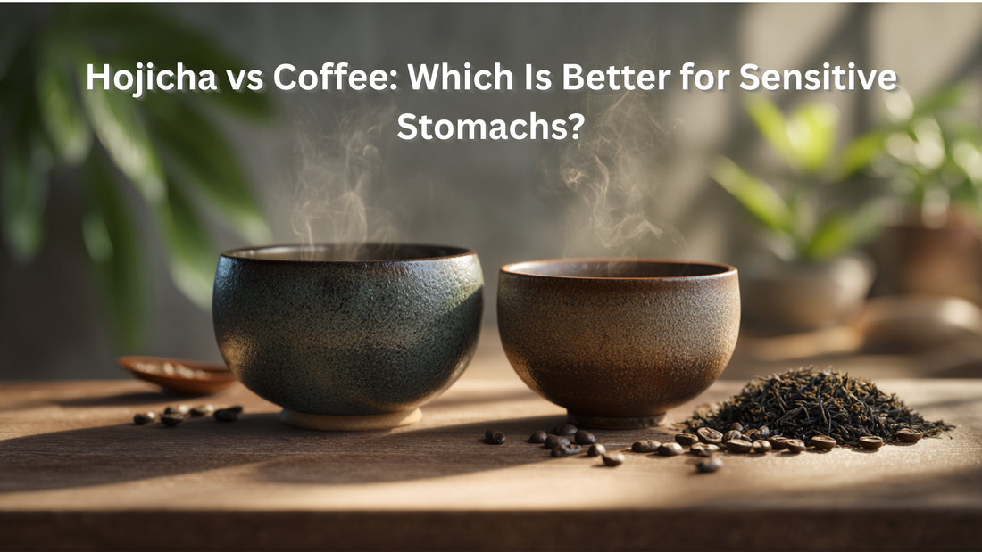 hojicha tea vs cup of coffee