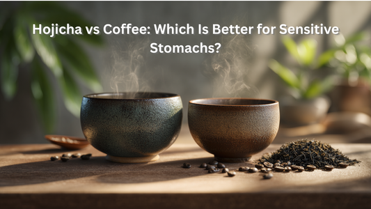 hojicha tea vs cup of coffee