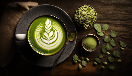 Cup of matcha tea