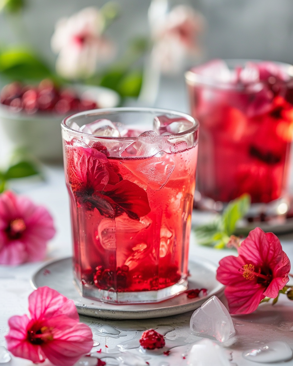 Hibiscus Berry Tea — Bright Fruity Herbal Tea Caffeine-Free